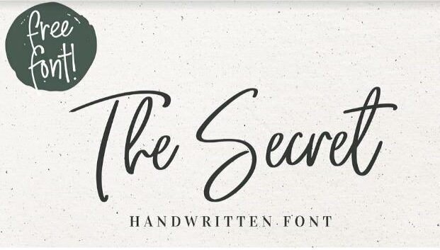 Image of The Secret Handwritten Font designed by Vlad Cristea.