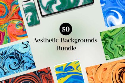 50 Aesthetic Backgrounds Bundle