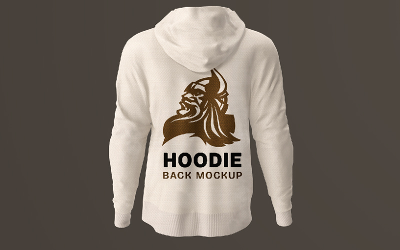 hoodie mockup back view