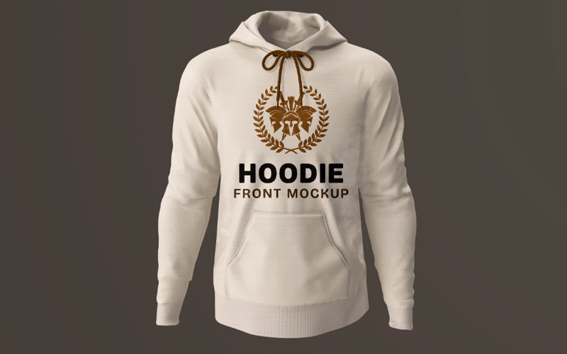 hoodie mockup front view