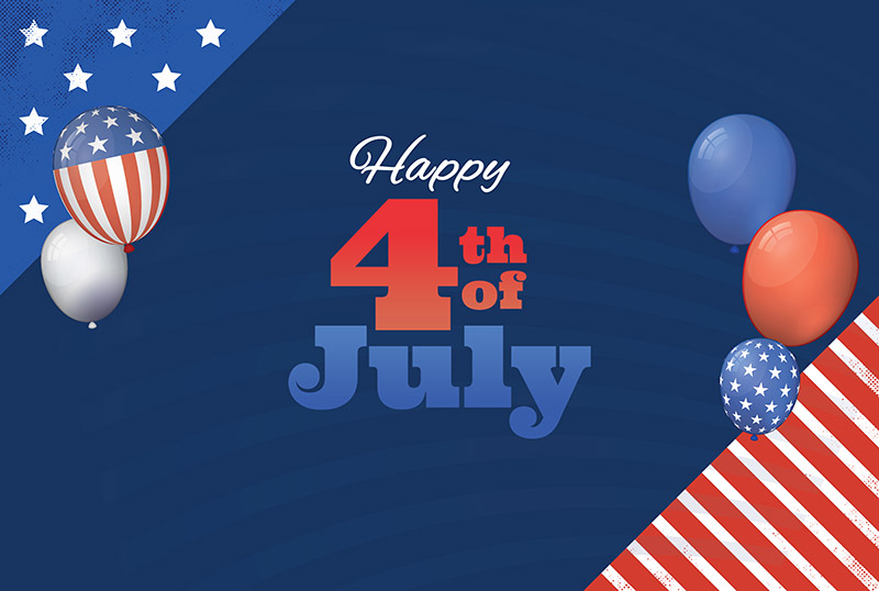 happy 4th of july banner template