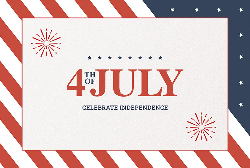 4th of july - celebrate independence - template preview