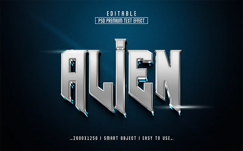 alien text effect