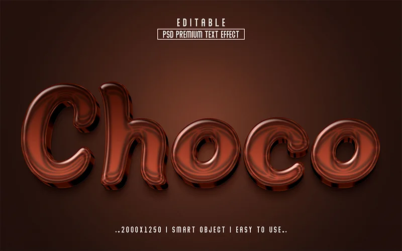 choco text effect