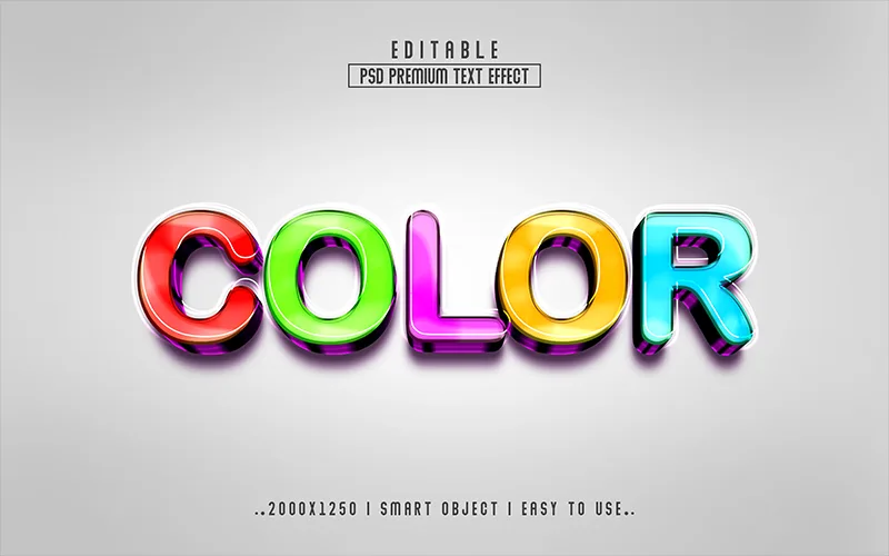 color text effect