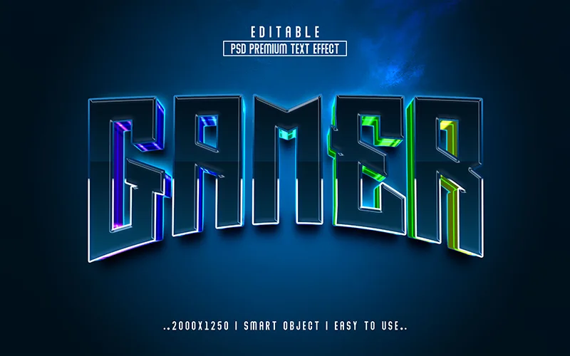 gamer text effect