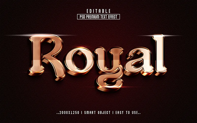 royal text effect