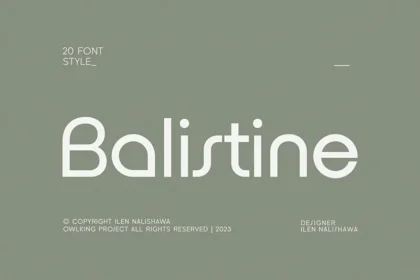 Balistine fonts Bundle Freebie feature image