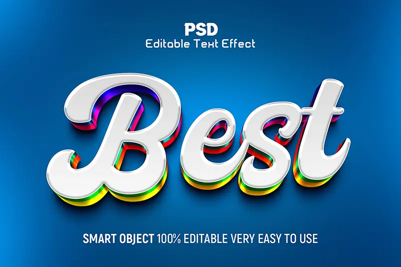 Best photoshop 3d text effect