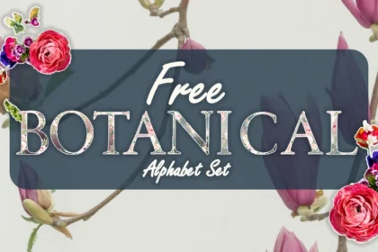 Free Wild Garden Botanical Alphabet Set Product Image