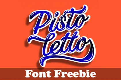 Pistoletto Font Freebie Feature Image