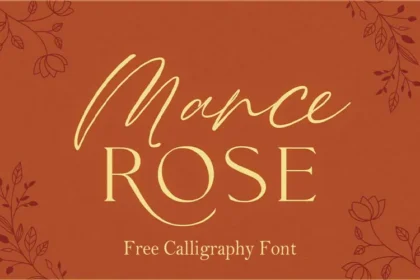 Mance Rose Free-Calligraphy Font Preview