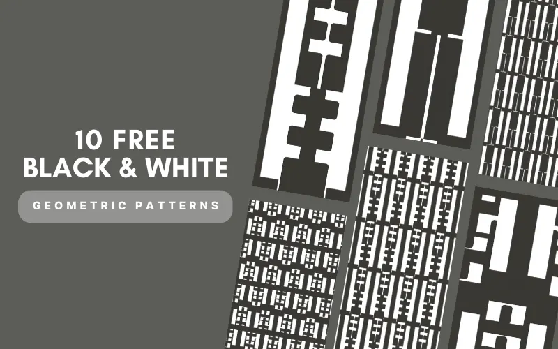 Black and White geometric patterns feature image