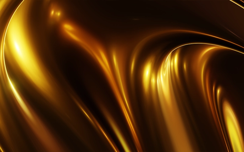 Liquid gold texture background showcasing metallic sheen