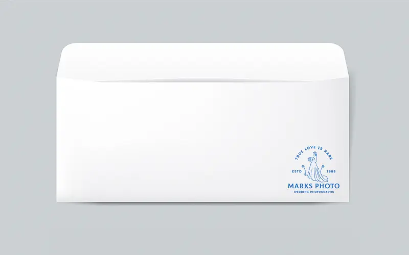 Photography Logo Template On An Envelope