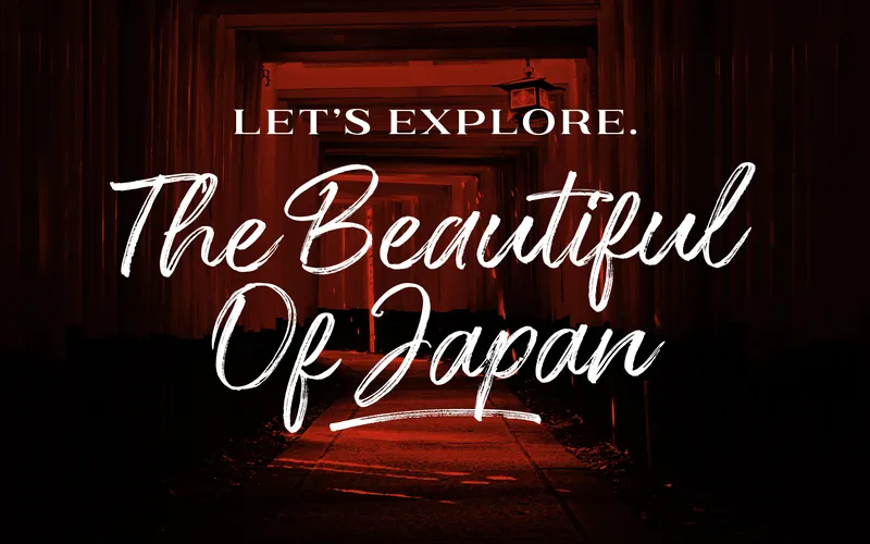 Beauty of Japan script written with the free handwritten font