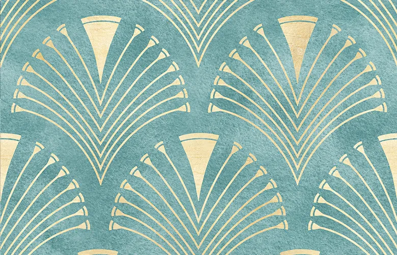 Art deco geometric pattern