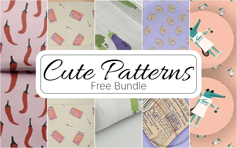 5 Free Cute Patterns Bundle Feature image